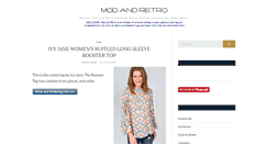 Desktop Screenshot of modandretro.com